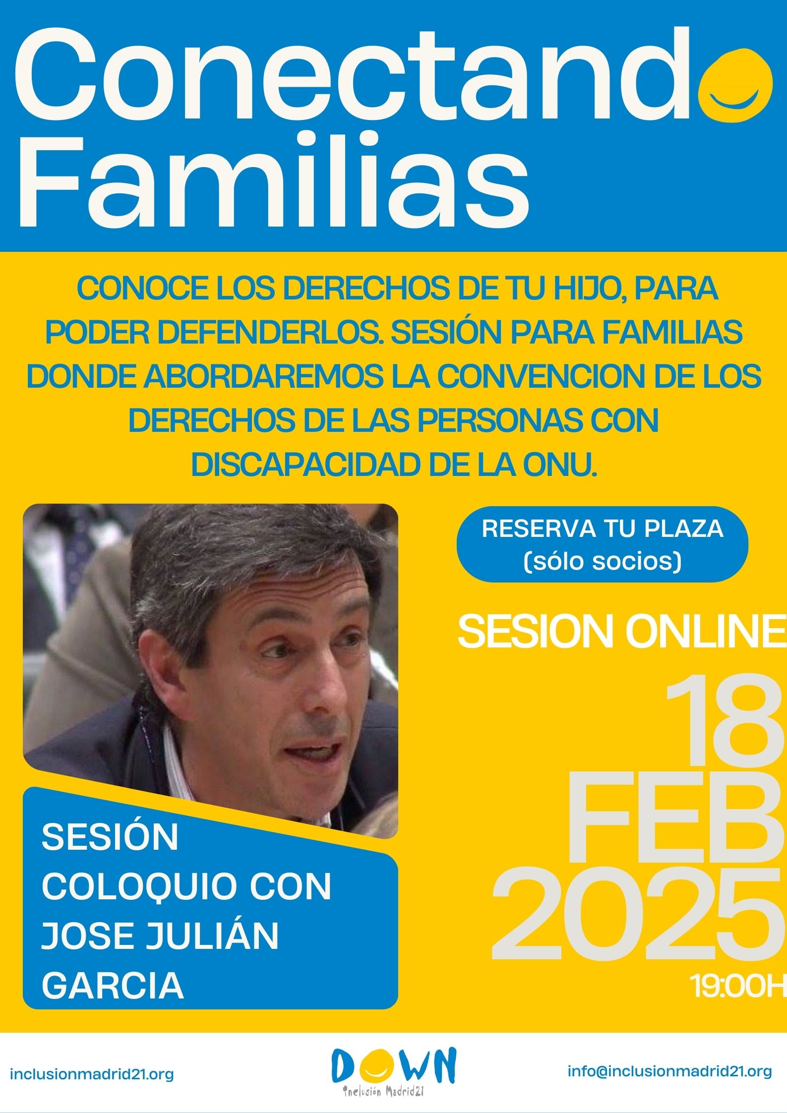 Conectando familias: sesión online sobre los derechos de las personas con discapacidad